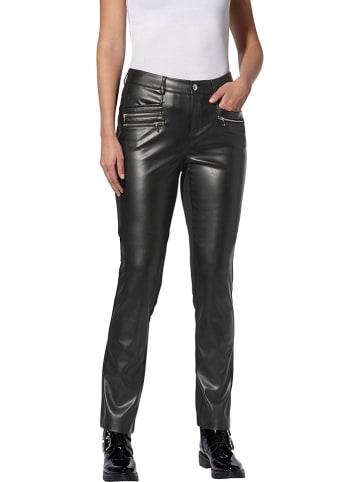 Heine Kunstlederhose in Schwarz