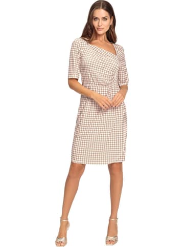 Heine Kleid in Creme/ Camel