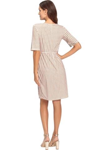 Heine Kleid in Creme/ Camel