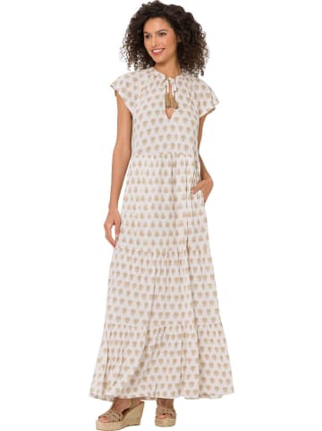 Heine Kleid in Creme/ Camel