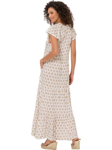 Heine Kleid in Creme/ Camel