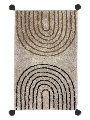 Colourful Cotton Badmat "Clara" beige