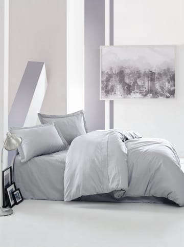Elizabed Satin-Bettwäsche-Set "Elegant" in Grau