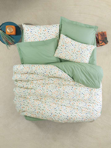 Colorful Cotton Komplet pościeli renforcé "Molly" w kolorze jasnozielonym ze wzorem