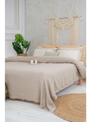 Colourful Cotton Bedsprei beige