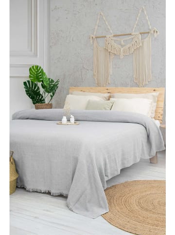 Colourful Cotton Tagesdecke in Grau