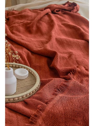 Colourful Cotton Tagesdecke in Rot