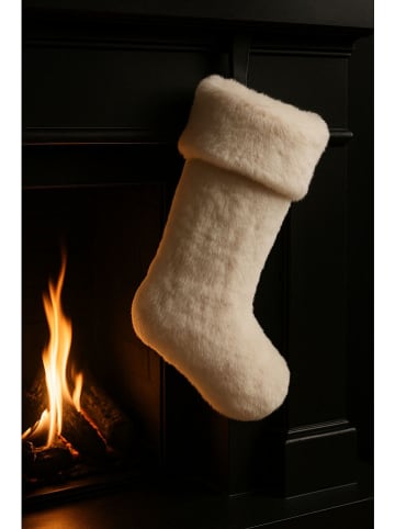 Colourful Cotton Weihnachtsstrumpf in Creme