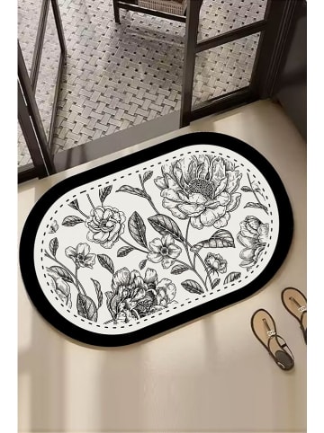 Colourful Cotton Badmat zwart/wit