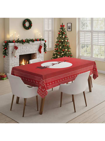 Colourful Cotton Tischdecke in Rot