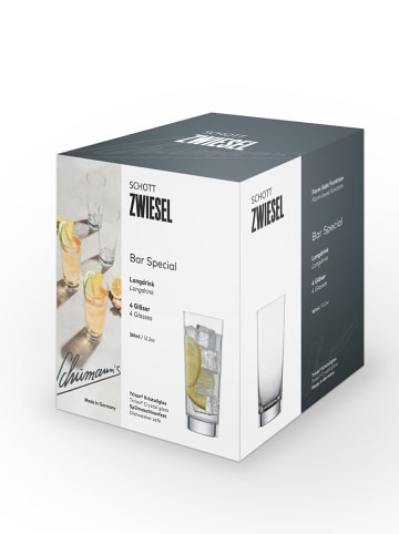 Schott Zwiesel 4er-Set: Longdrinkgläser "Basic Special" - 366 ml