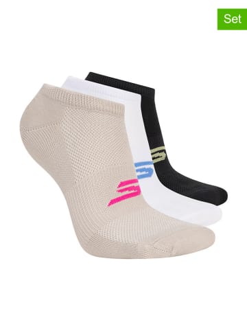 Skechers 3-delige set: sokken wit/zwart/beige
