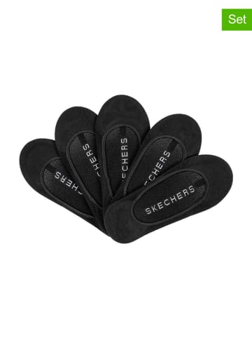 Skechers 5er-Set: Füßlinge in Schwarz