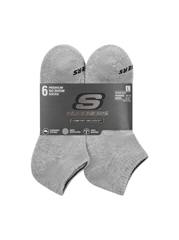 Skechers 6er-Set: Socken in Grau