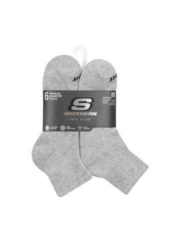 Skechers 6-delige set: sokken grijs
