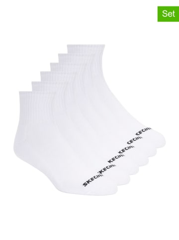 Skechers 6er-Set: Socken in Weiß