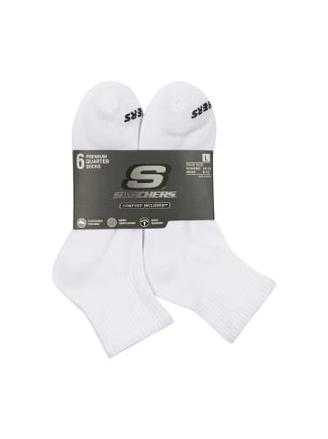 Skechers 6-delige set: sokken wit