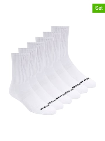 Skechers 6er-Set: Socken in Weiß