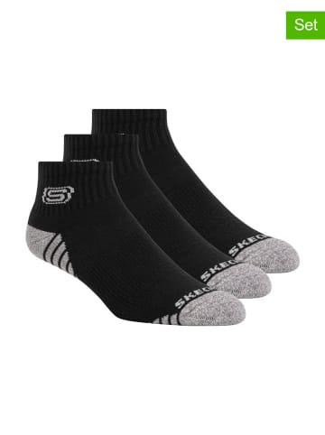 Skechers 3er-Set: Socken in Schwarz