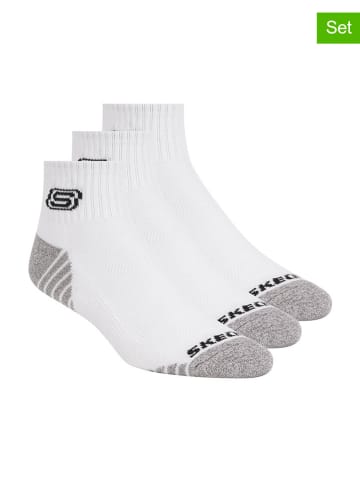 Skechers 3er-Set: Socken in Weiß