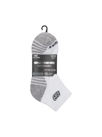 Skechers Skarpety (3 pary) w kolorze antracytowo-czarno-białym