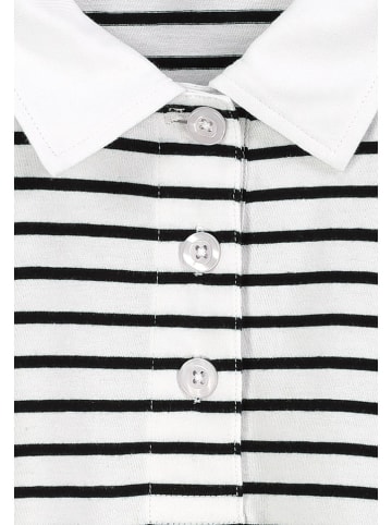 Eight2Nine Koszulka polo w kolorze biało-czarnym