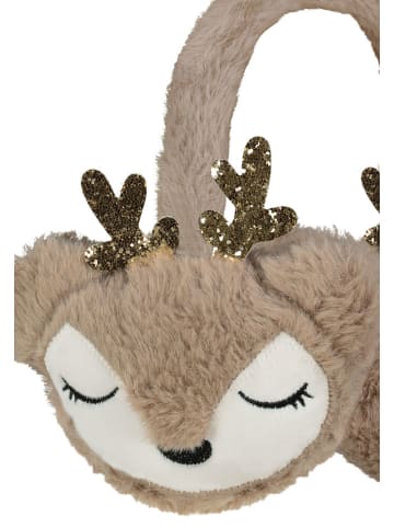 Eight2Nine Plüsch-Ohrenschützer in Beige/ Braun