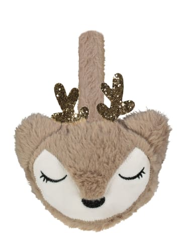 Eight2Nine Pluchen oorbeschermers beige/bruin