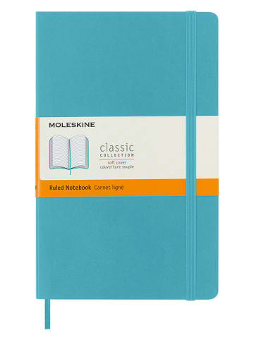 Moleskine Liniertes Notizbuch in Türkis - (B)13 x (H)21 cm