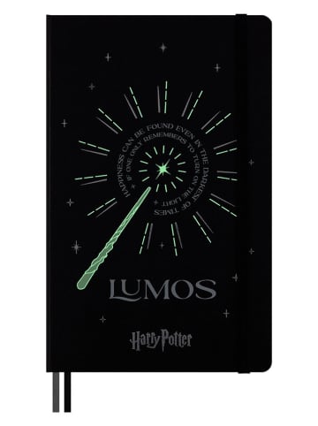 Moleskine Liniertes Notizbuch ''Harry Potter'' in Schwarz - (B)13 x (H)21 cm