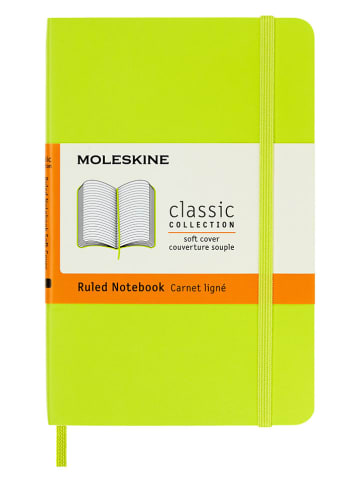 Moleskine Liniertes Notizbuch in Limette - (B)9 x (H)14 cm