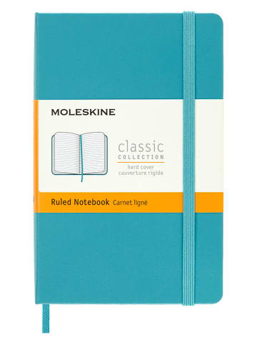 Moleskine Liniertes Notizbuch in Türkis - (B)9 x (H)14 cm
