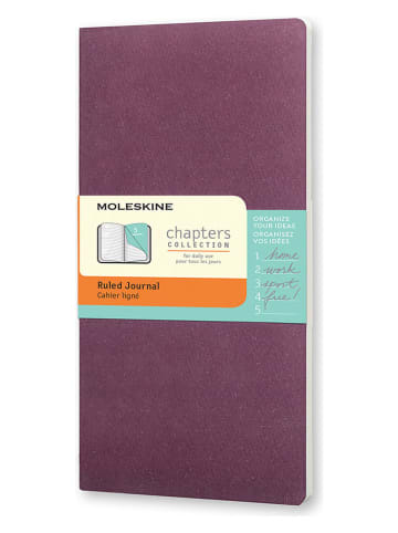 Moleskine Liniertes Notizbuch ''Chapter Journals'' in Lila - (B)7,5 x (H)14 cm