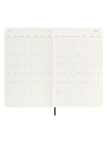 Moleskine Weekagenda "2025-26" zwart - (L)21 x (B)13 cm