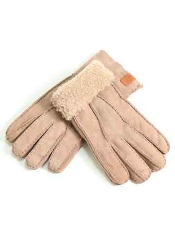 Kaiser Naturfellprodukte Lammfell-Fingerhandschuhe in Beige