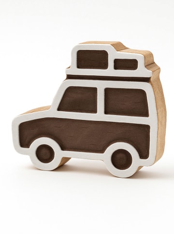 Samimi Blockdruck-Stempel ''Motorhome'' in Natur/ Weiß - (L)7 x (B)6,5 cm