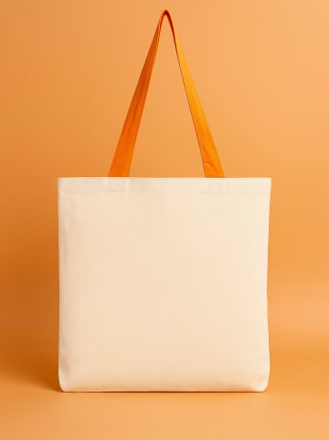 Samimi Strandtas beige/oranje - (B)41 x (H)48 x (D)10 cm