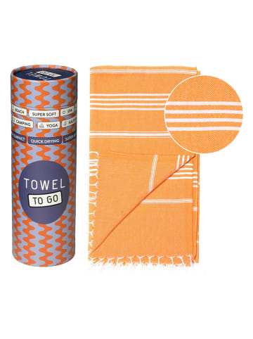 Samimi Strandtuch "Towel to Go - Ipanema" in Orange - (L)180 x (B)100 cm