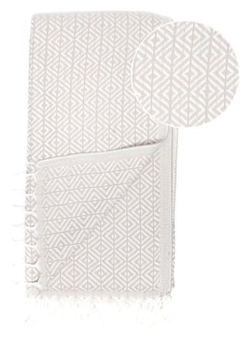 Samimi Hamamtuch in Beige - (L)180 x (B)100 cm