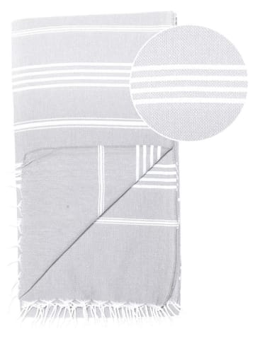 Towel to Go Strandtuch "Sultan" in Grau - (L)180 x (B)100 cm
