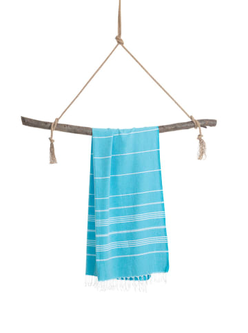 Towel to Go 2tlg. Set: "Wellness & Spa" in Türkis