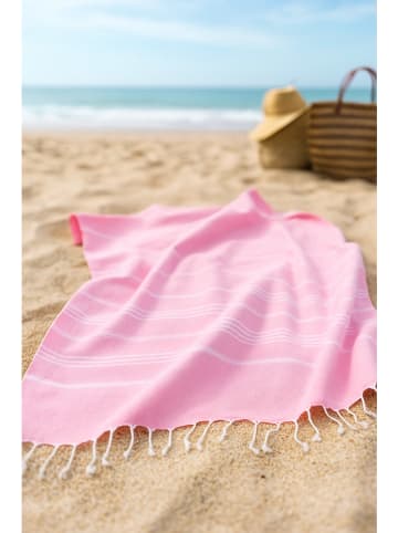 Towel to Go 2tlg. Set: "Wellness & Spa" in Rosa