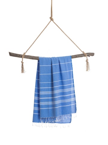 Towel to Go 2tlg. Set: "Wellness & Spa" in Blau