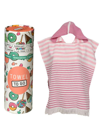 Towel to Go Poncho in Pink - (L)60 x (B)58 cm