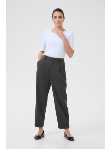 Kaffe Stoffen broek antraciet