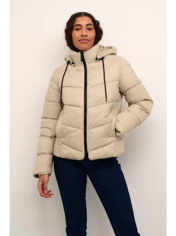 Kaffe Doorgestikte jas beige