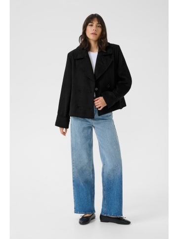 Kaffe Trenchcoat in Schwarz