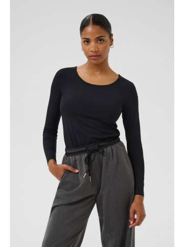 Kaffe Longsleeve in Schwarz