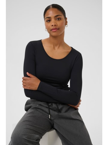 Kaffe Longsleeve in Schwarz
