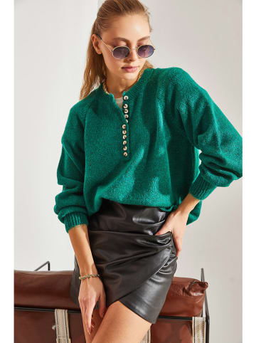 Bianco Lucci Pullover in Grün